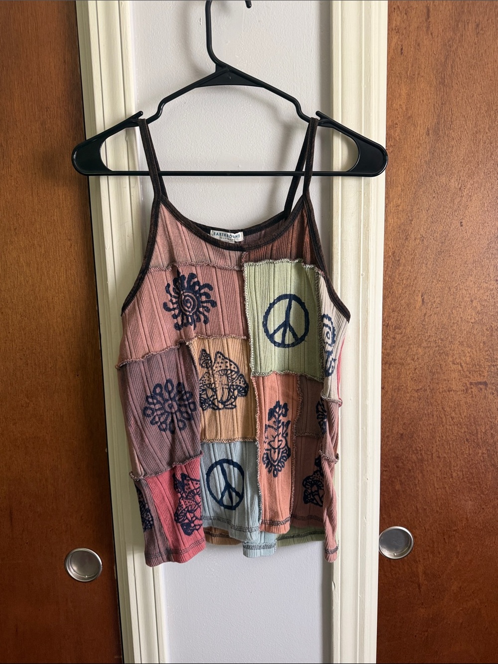 Boho Patchwork Tank Top - Multicolor